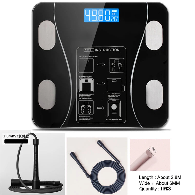 AIWILL HOT Bathroom Scales LED Screen Body Grease Electronic Weight Scale Body Composition Analysis Health Scale Smart Home Gift